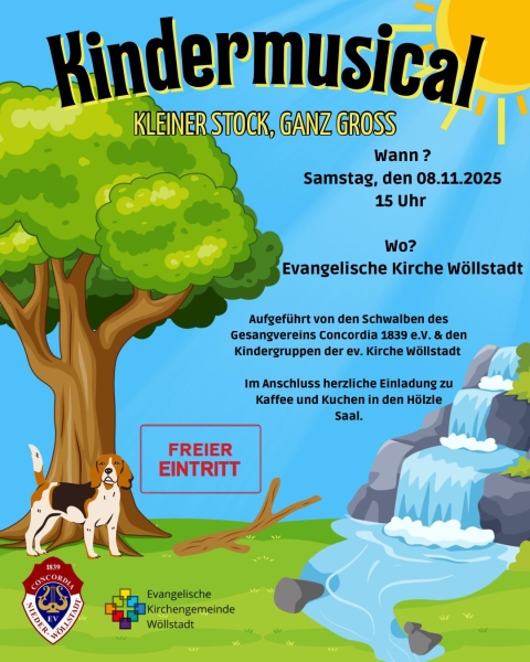 Kindermusical in der Evangelischen Kirche Nieder-Wöllstadt