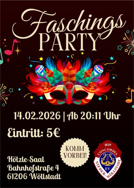 Große Faschingsparty im Hölzle-Saal