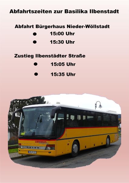 Shuttle-Service zum Japankonzert der Concordia